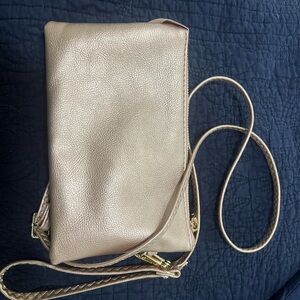 Elegant Rose Gold Crossbody Bag / Clutch - Jen & Co Riley